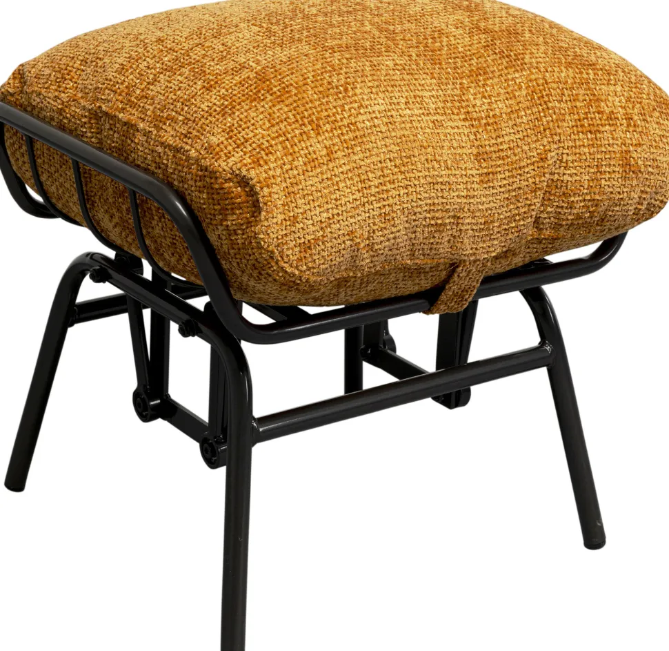 KARE Design Fauteuil + Hocker Vienna Swing Yellow Shop
