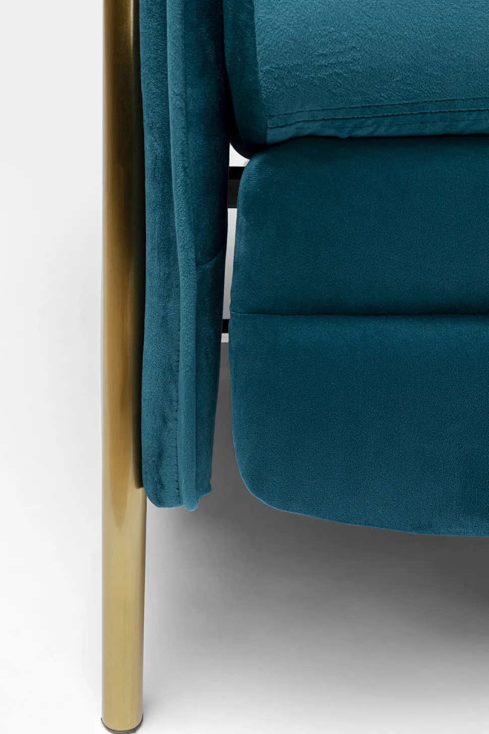 KARE Design Fauteuil Lazy Fluweel Blauw Shop