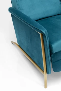 KARE Design Fauteuil Lazy Fluweel Blauw Shop