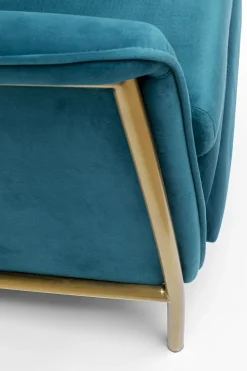 KARE Design Fauteuil Lazy Fluweel Blauw Shop