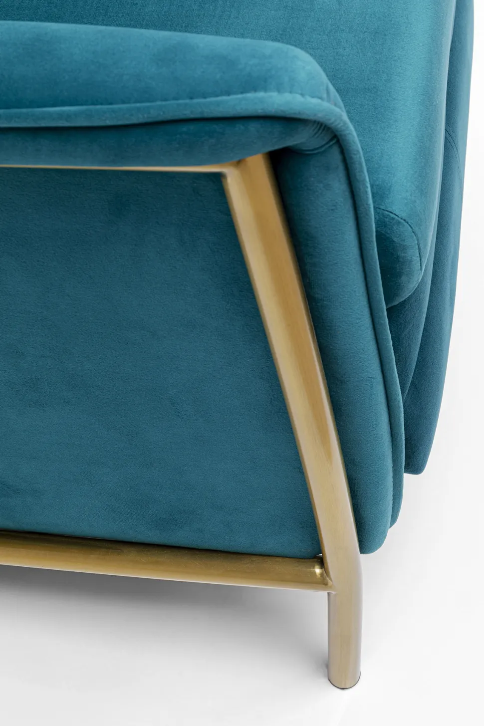 KARE Design Fauteuil Lazy Fluweel Blauw Shop