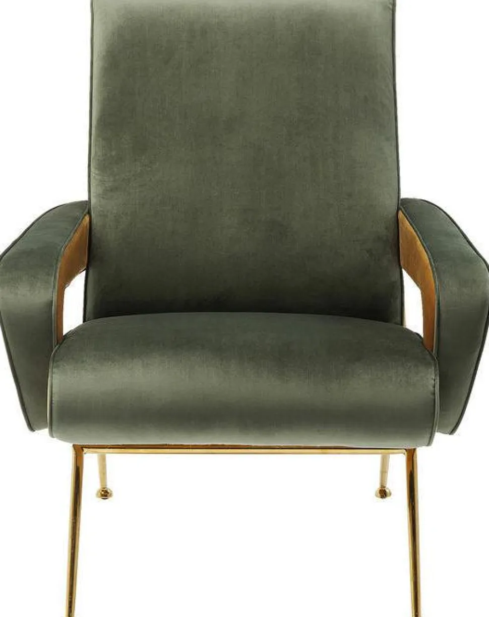 KARE Design Fauteuil Luna Hoog Groen Cheap