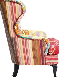 KARE Design Fauteuil Patchwork Rood Flash Sale