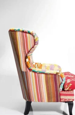KARE Design Fauteuil Patchwork Rood Flash Sale