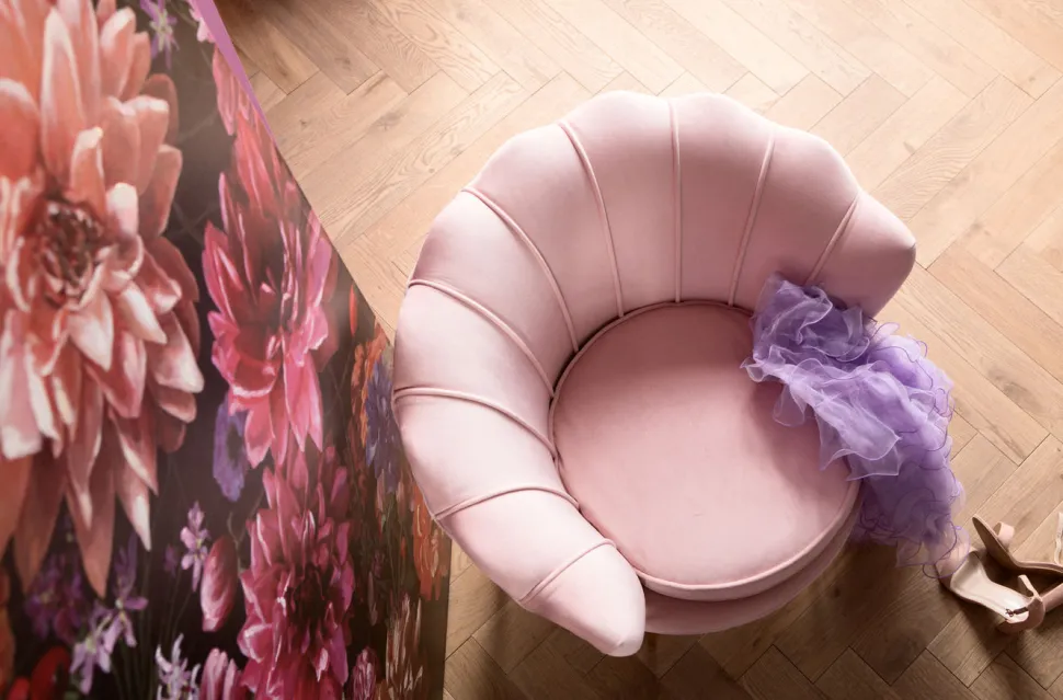 KARE Design Fauteuil Water Lily Rosa Store