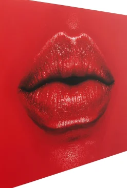 KARE Design Glasschilderij Red Lips 120x80cm Cheap