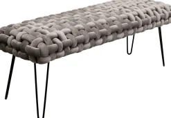 KARE Design Halbank Weave Grijs 128cm Cheap