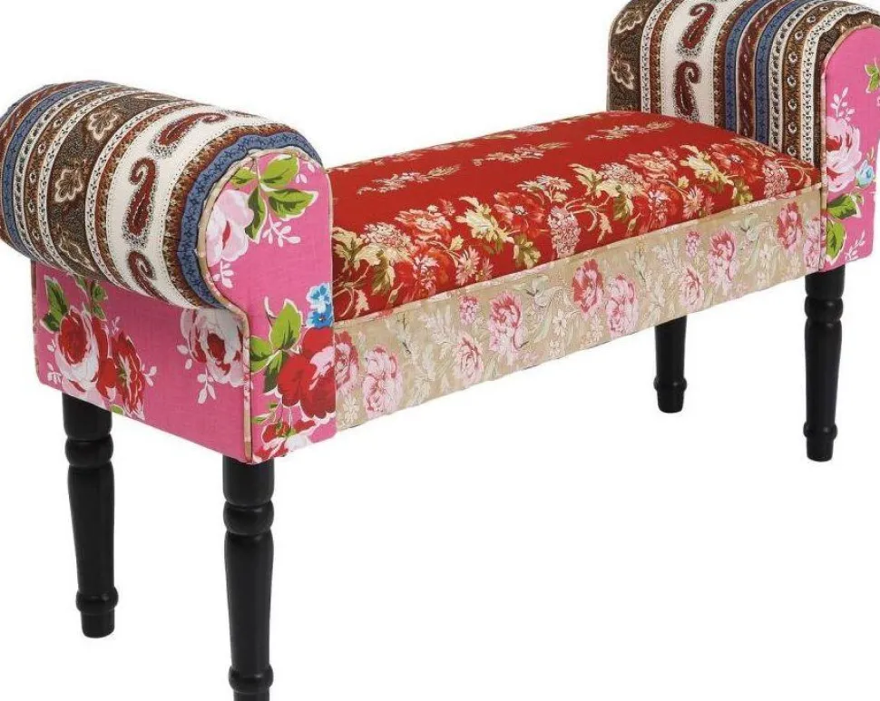 KARE Design Halbank Wing Patchwork Rood Best Sale