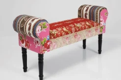 KARE Design Halbank Wing Patchwork Rood Best Sale