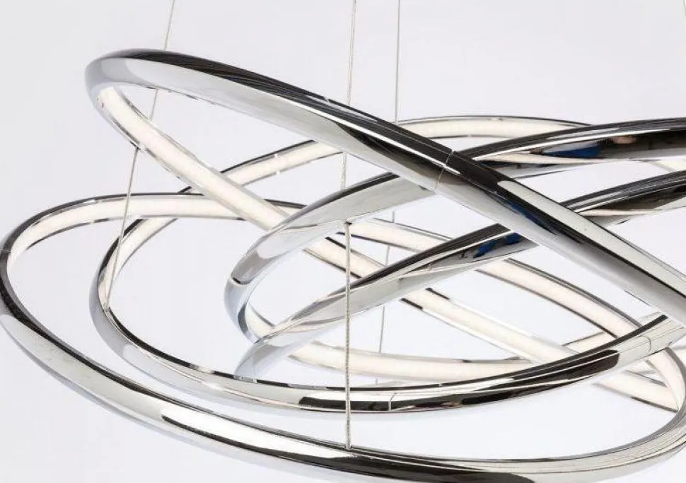 KARE Design Hanglamp Saturn LED Chroom Groot Sale