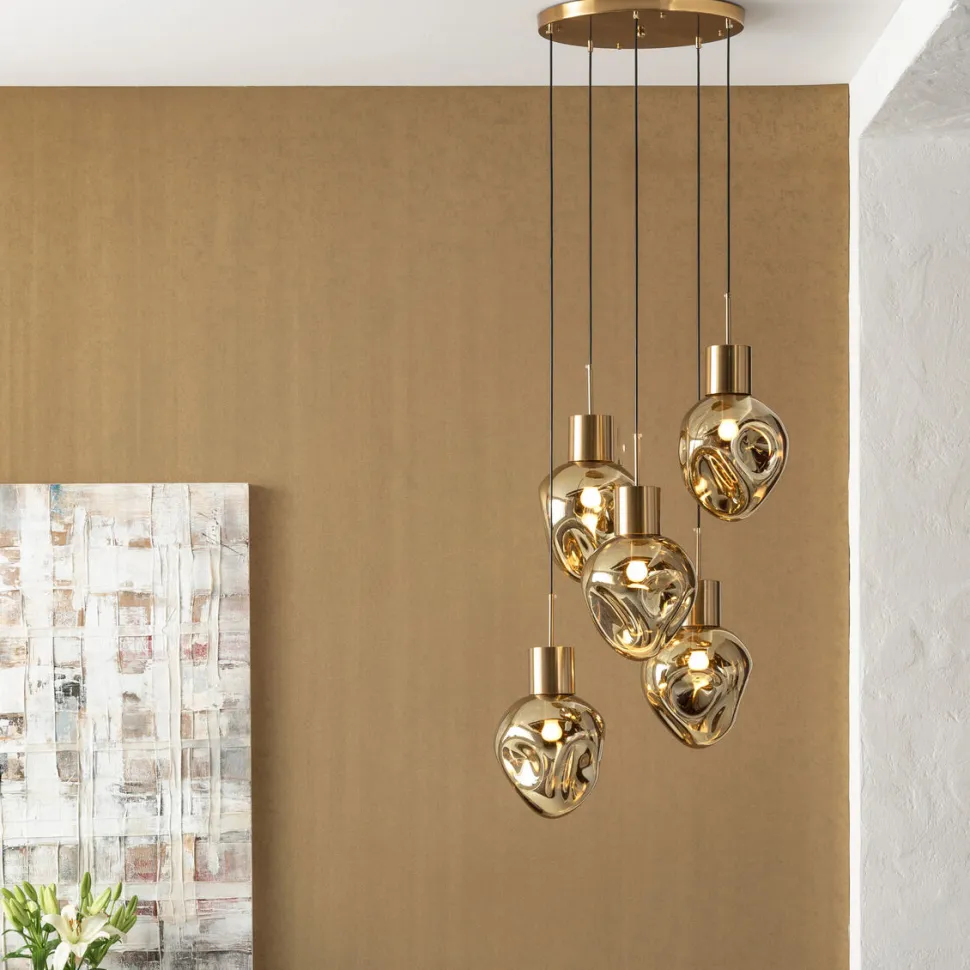 KARE Design Hanglamp Supernova Amber Cinque 50cm Flash Sale