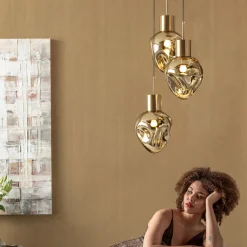 KARE Design Hanglamp Supernova Amber Tre Ø45CM Online