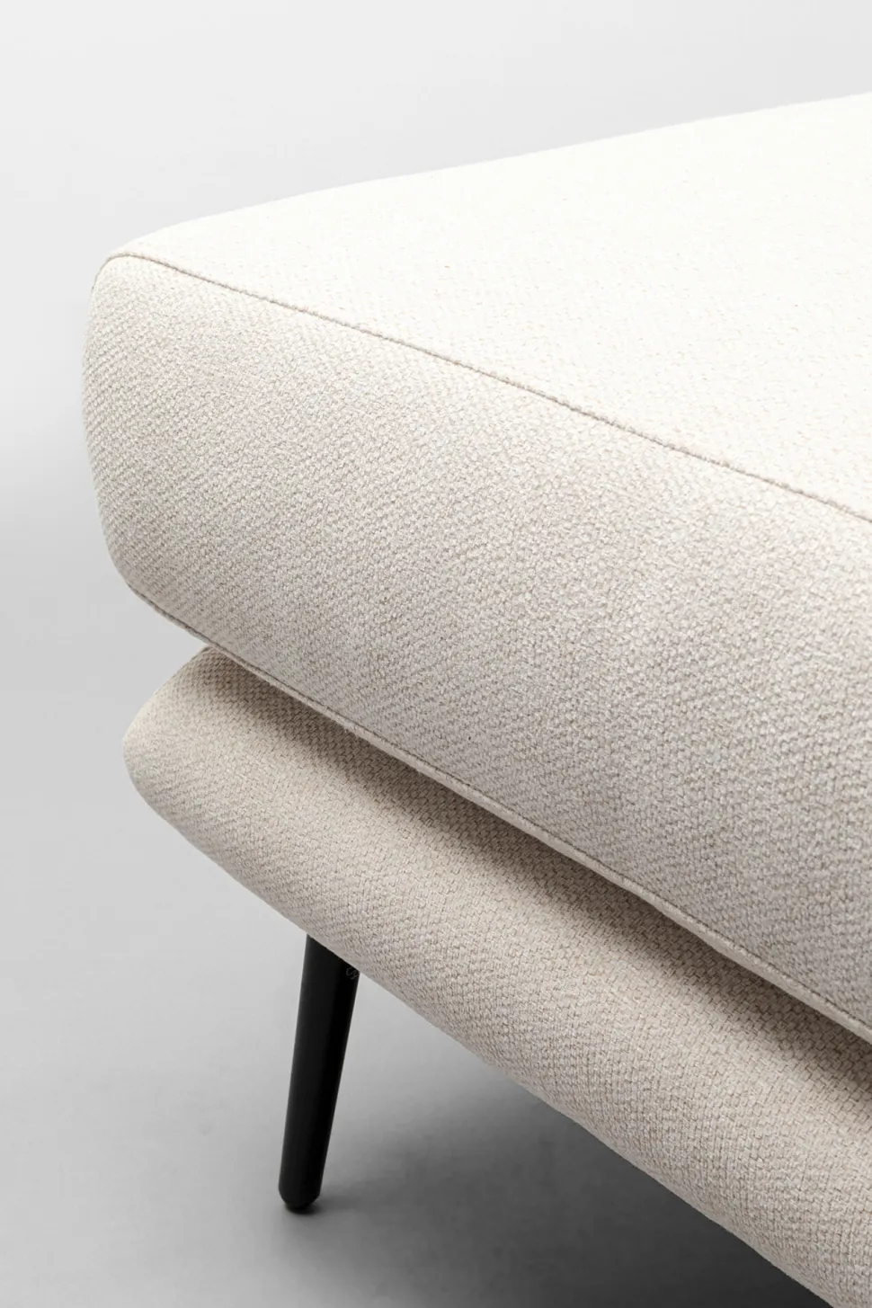 KARE Design Hocker Amalfi Cream 80x68cm Clearance