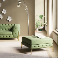 KARE Design Hocker Belissima Velvet Green 80cm Discount