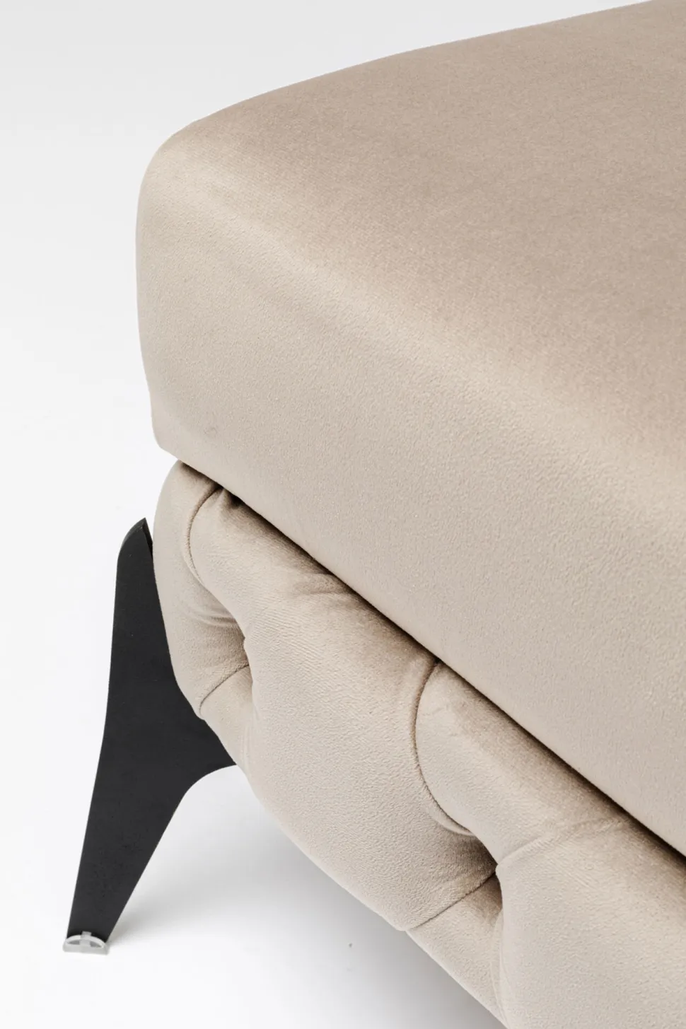 KARE Design Hocker Bellissima Velvet Taupe 80cm Sale