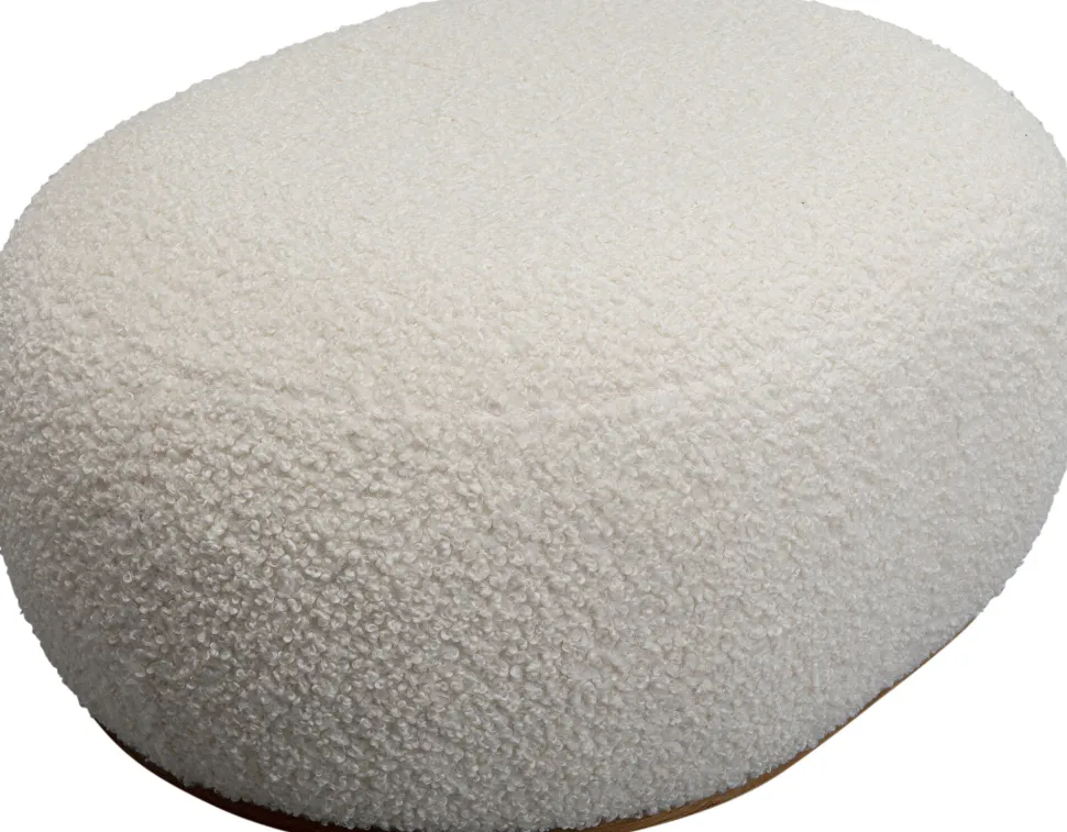 KARE Design Hocker Pebble Boucle White 81cm Outlet