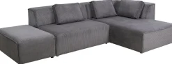 KARE Design Hoekbank Infinity Ottomane Cord Grey Right Cheap