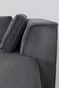KARE Design Hoekbank Infinity Ottomane Cord Grey Right Cheap