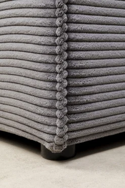 KARE Design Hoekbank Infinity Ottomane Cord Grey Right Cheap
