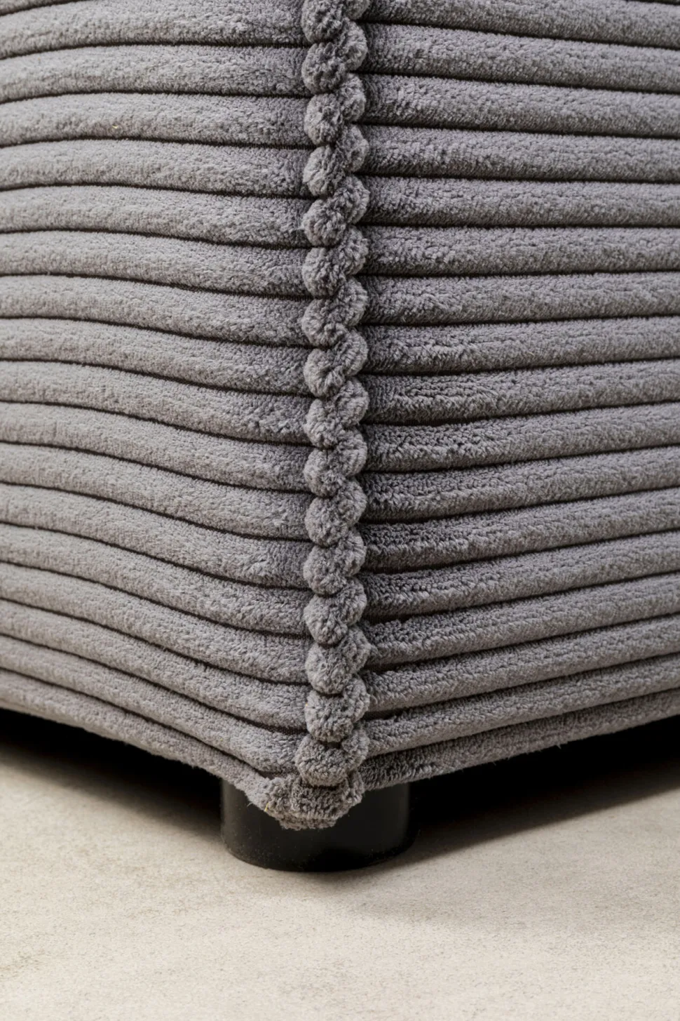 KARE Design Hoekbank Infinity Ottomane Cord Grey Right Cheap
