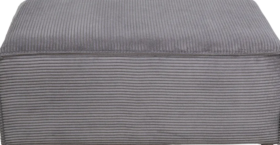 KARE Design Hoekbank Infinity Ottomane Cord Grey Left Cheap