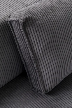 KARE Design Hoekbank Infinity Ottomane Cord Grey Left Cheap