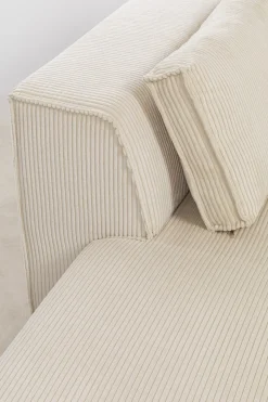 KARE Design Hoekbank Infinity Ottomane Cord Cream Left Store