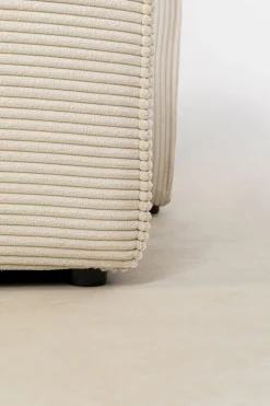 KARE Design Hoekbank Infinity Ottomane Cord Cream Left Store