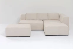KARE Design Hoekbank Infinity Ottomane Crème Rechts Clearance