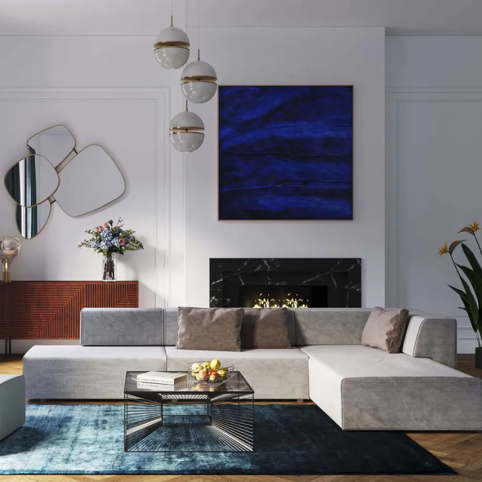 KARE Design Hoekbank Infinity Ottomane Grijs Rechts Outlet