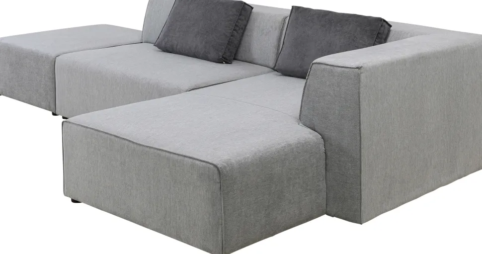 KARE Design Hoekbank Infinity Ottomane Grijs Rechts Outlet