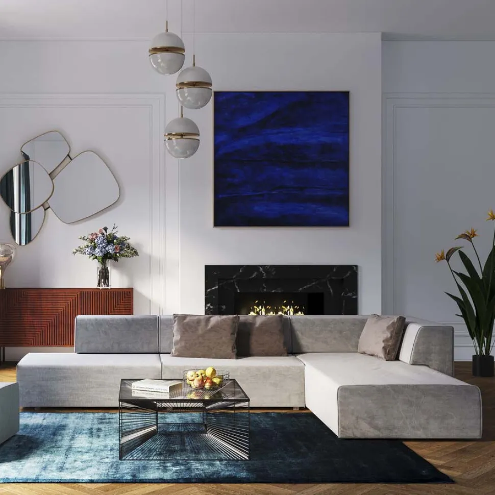 KARE Design Hoekbank Infinity Ottomane Grijs Links Store