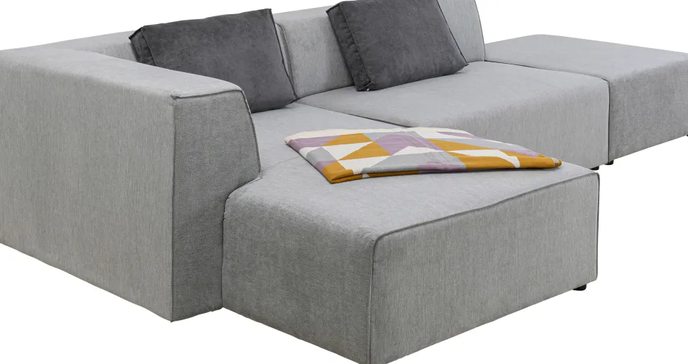 KARE Design Hoekbank Infinity Ottomane Grijs Links Store