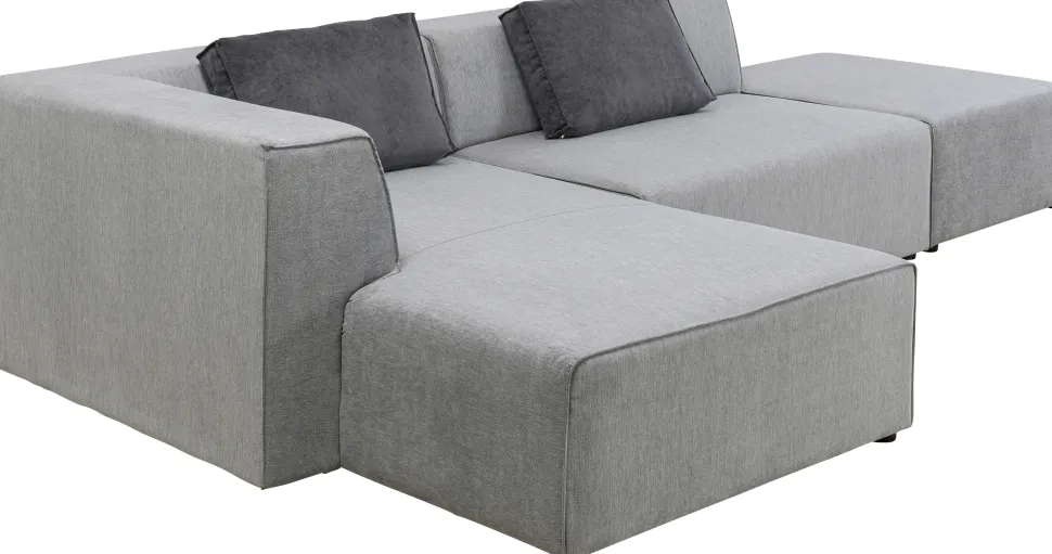 KARE Design Hoekbank Infinity Ottomane Grijs Links Store