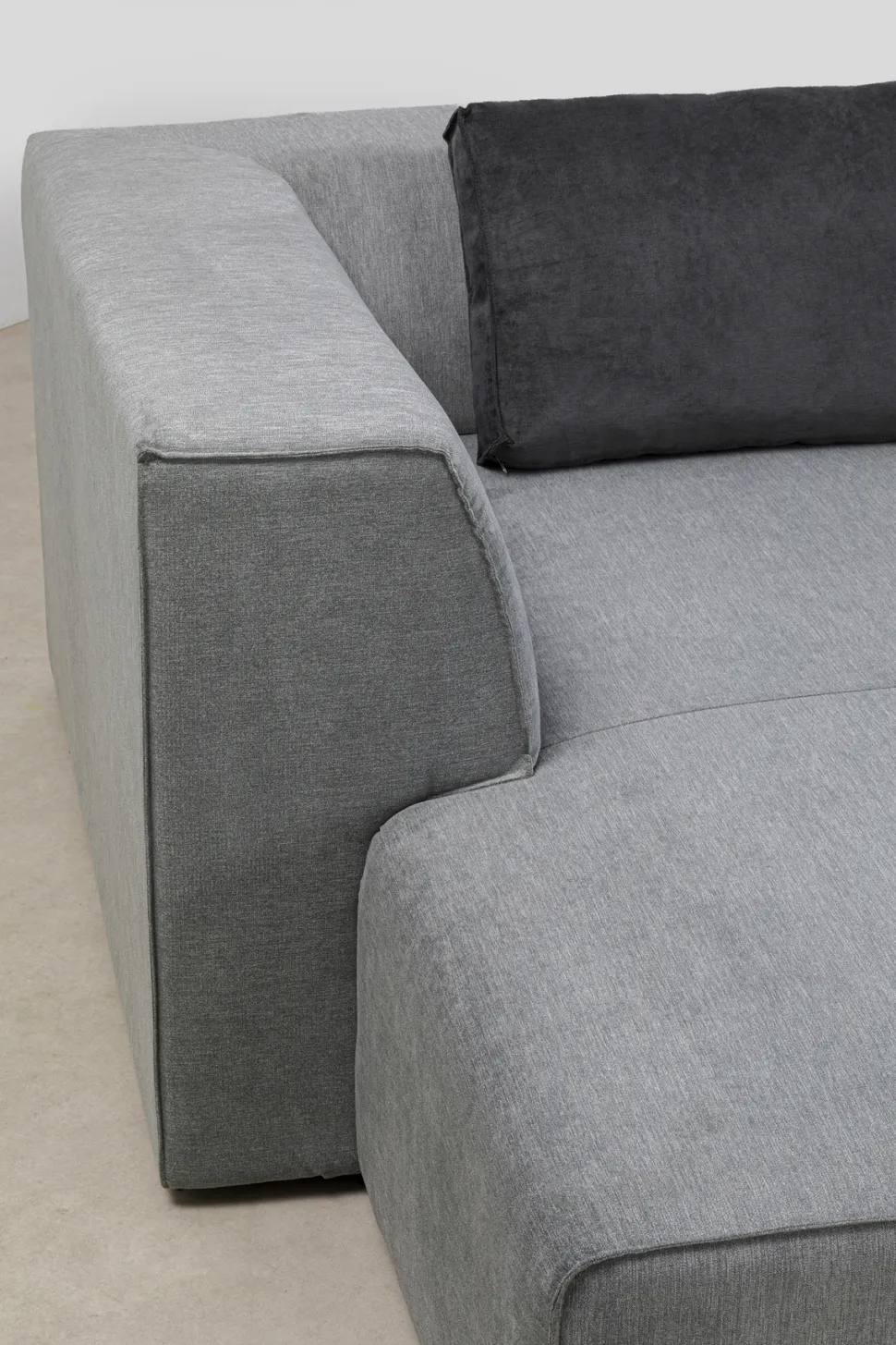 KARE Design Hoekbank Infinity Ottomane Grijs Links Store