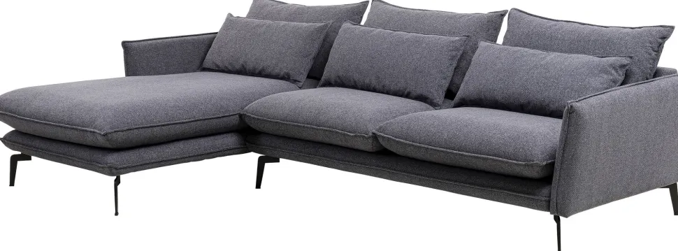KARE Design Hoekbank Monza Left Grey 296cm Clearance