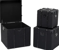 KARE Design Koffer Voyage Black (3/set) New