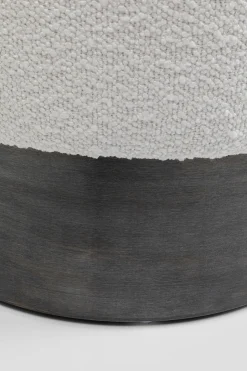 KARE Design Kruk Cherry Boucle Cream Smoke Ø35cm New