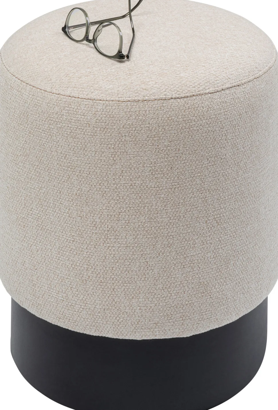 KARE Design Kruk Cherry Cream Black Ø36cm Flash Sale