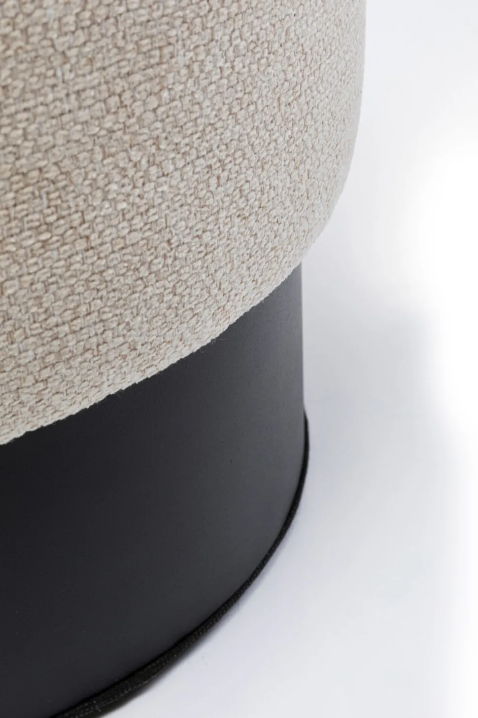 KARE Design Kruk Cherry Cream Black Ø36cm Flash Sale