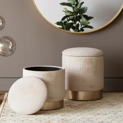 KARE Design Kruk Plush (Set Van 2) Cheap