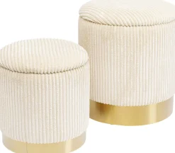 KARE Design Kruk Plush (Set Van 2) Cheap