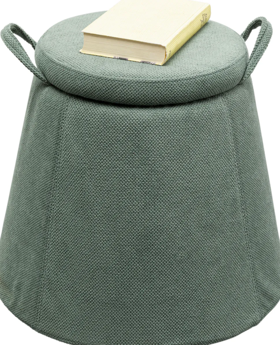 KARE Design Kruk Thimble Storage Groen Ø51cm Clearance