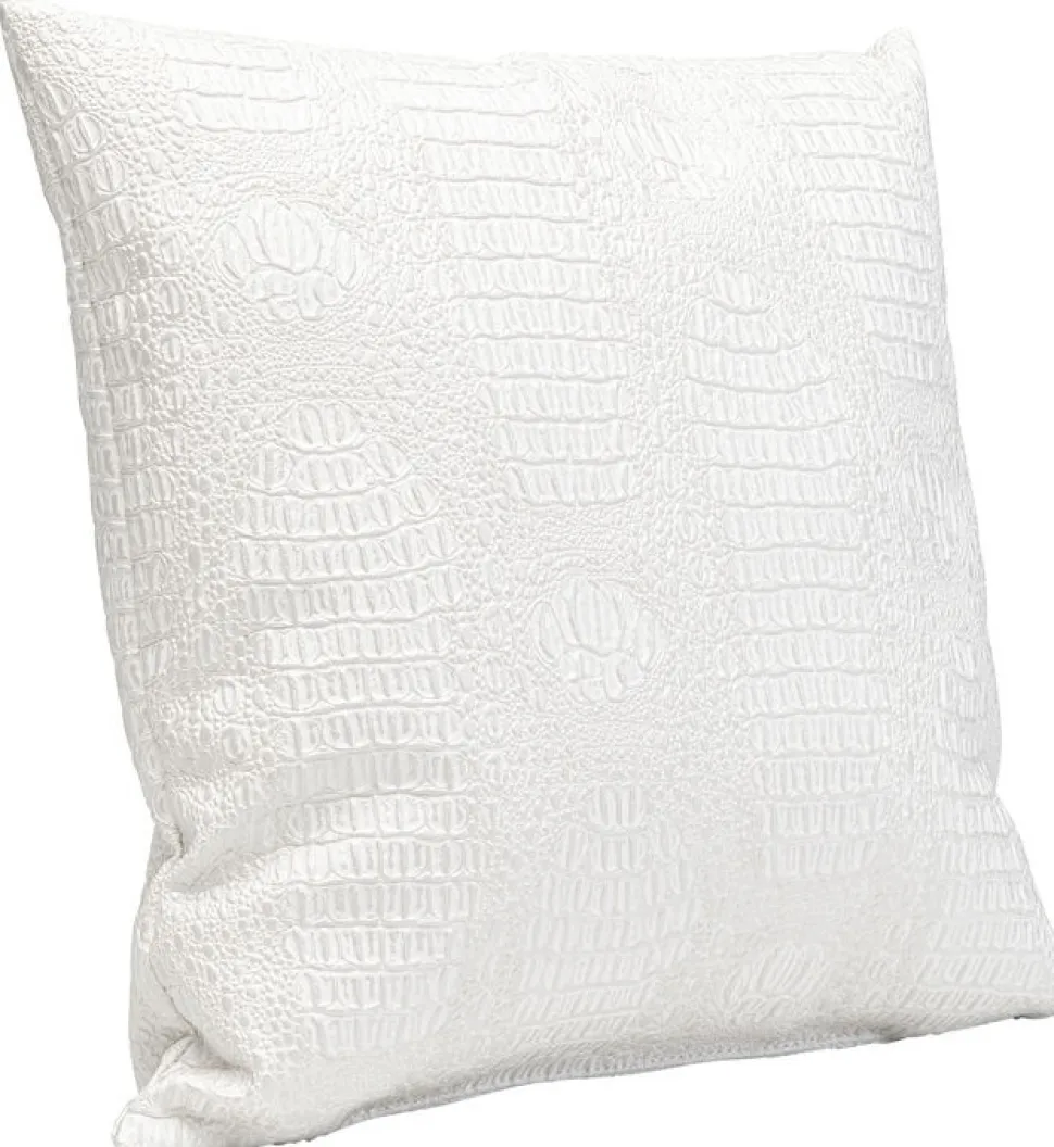 KARE Design Kussen Croco Wit 40x40cm Best