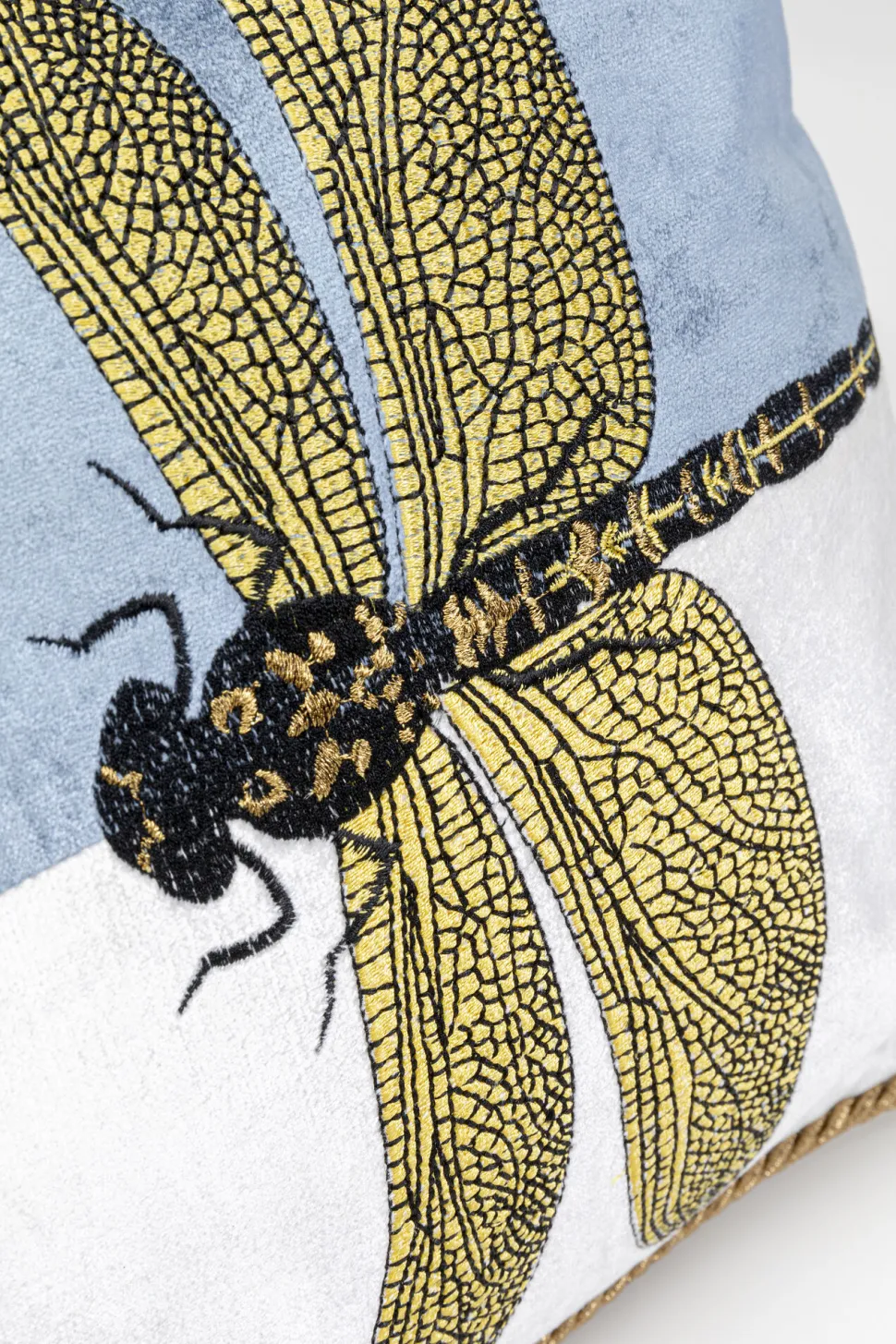 KARE Design Kussen Glitter Dragonfly White 50x30cm Outlet