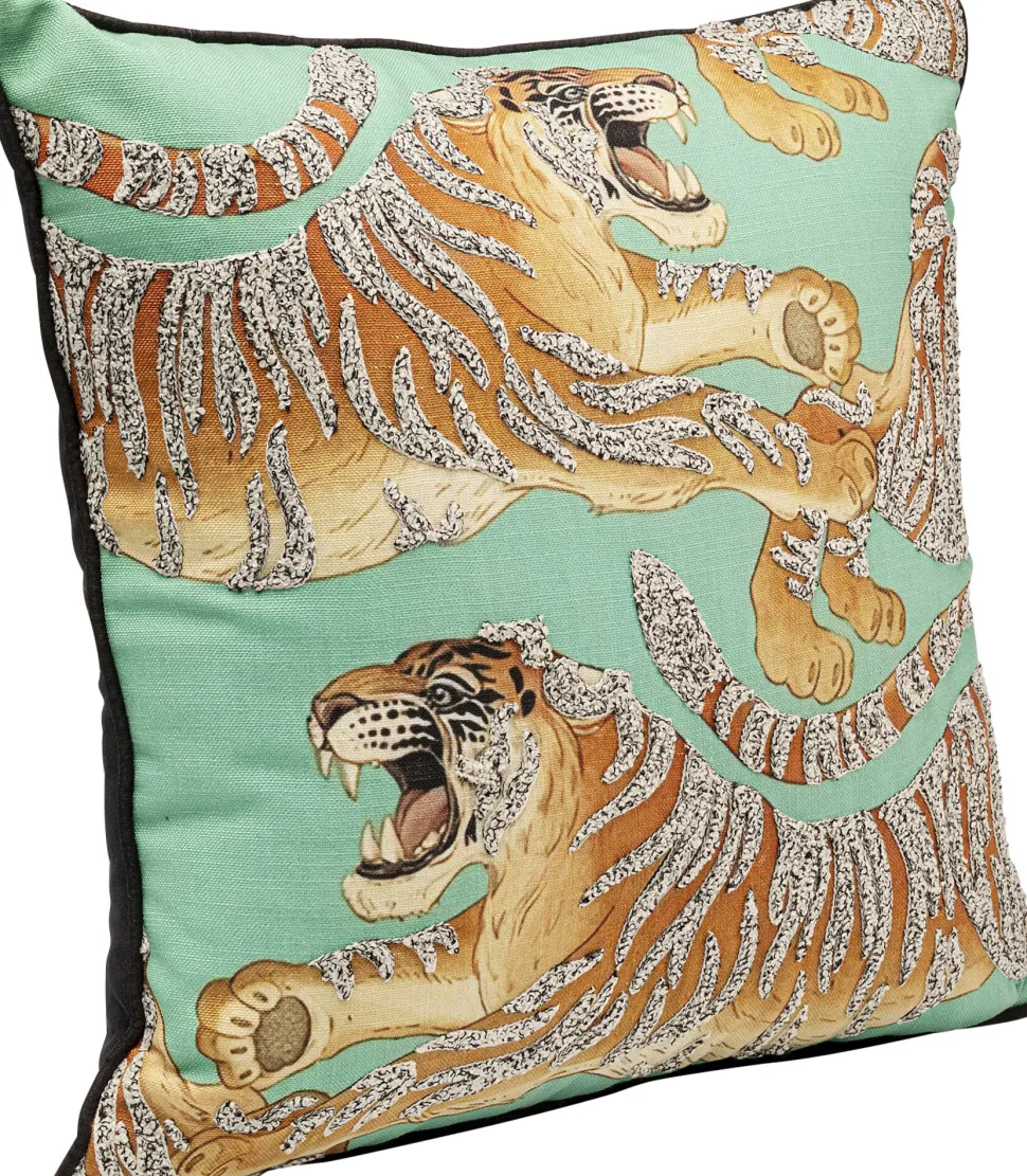 KARE Design Kussen Tiger Love Mint 45x45cm Discount
