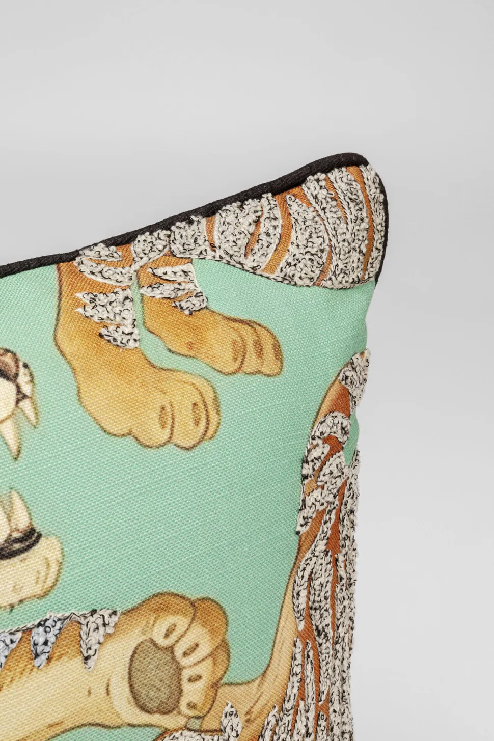 KARE Design Kussen Tiger Love Mint 45x45cm Discount