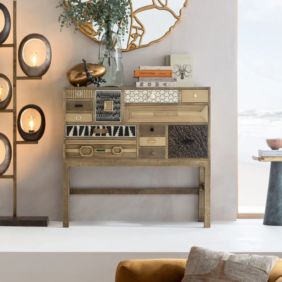 KARE Design Ladekast Chalet Gold 13 Drawers Store