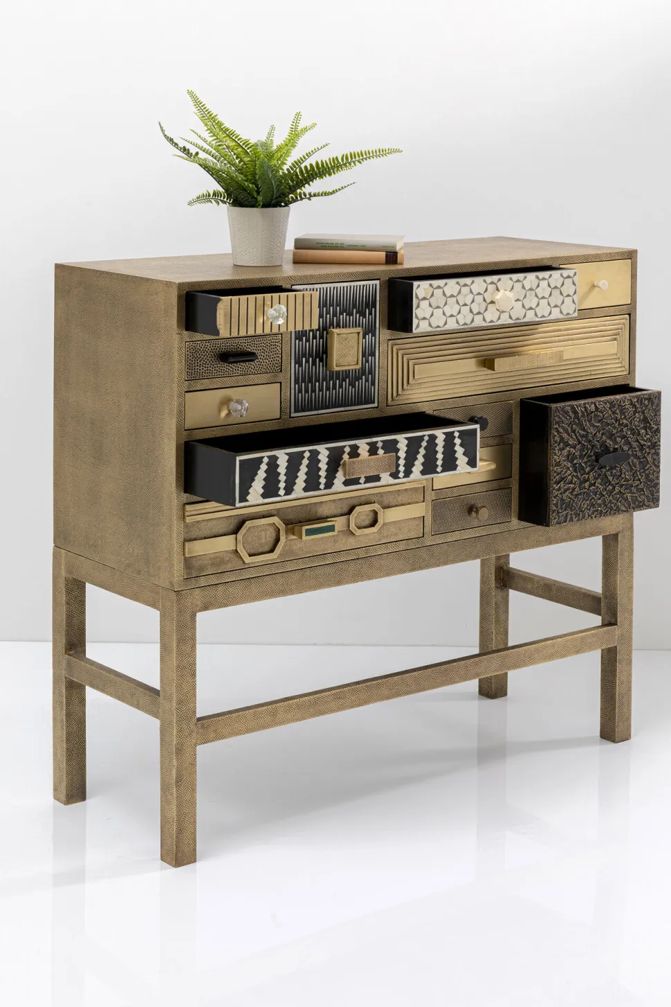 KARE Design Ladekast Chalet Gold 13 Drawers Store