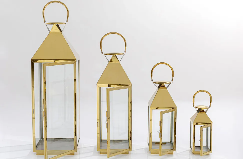 KARE Design Lantaarn Giardino Goud (4-delig) Store